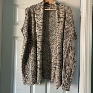 Sequin Hearts Crochet Knit Cardigan
